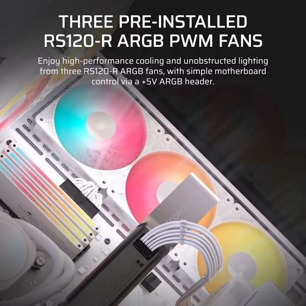 Corsair 3500X RS-R ARGB Tempered Glass White