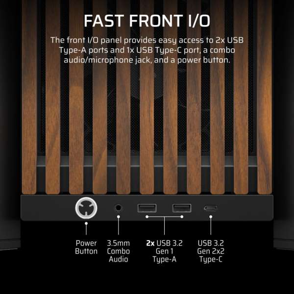Corsair 4000D RS Tempered Glass Black/Walnut