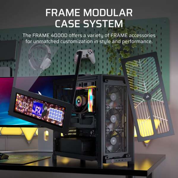 Corsair 4000D RS Tempered Glass Black/Walnut
