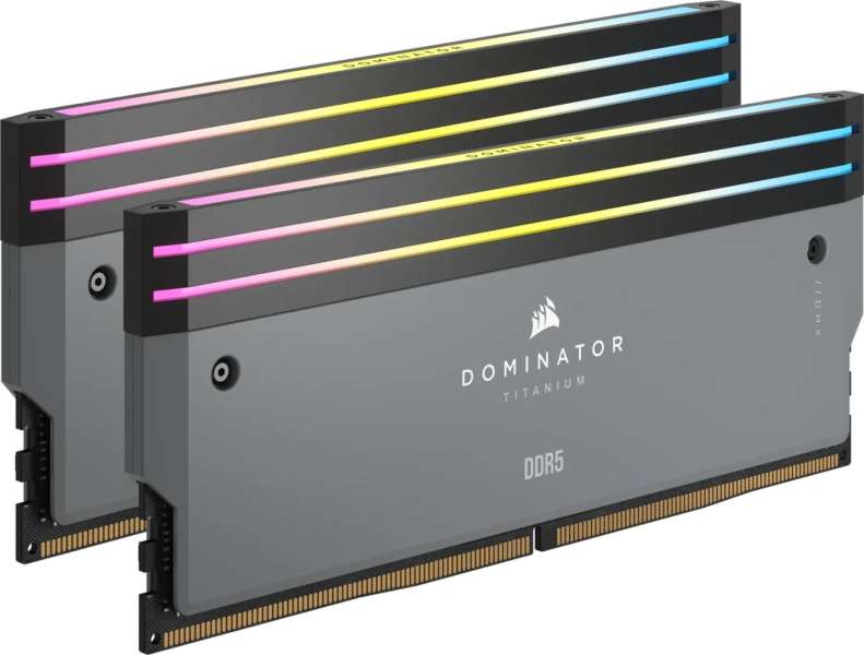 Corsair 64GB DDR5 6000MHz Kit(2x32GB) Dominator Titanium RGB Black
