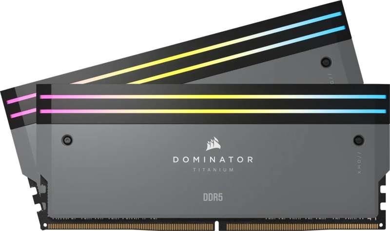 Corsair 64GB DDR5 6000MHz Kit(2x32GB) Dominator Titanium RGB Black