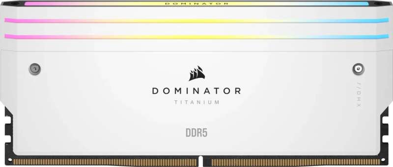 Corsair 64GB DDR5 6000MHz Kit(2x32GB) Dominator Titanium RGB White