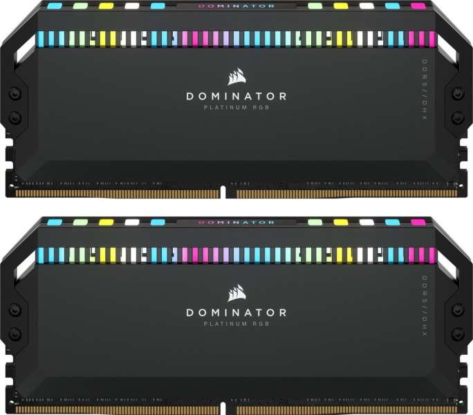 Corsair 64GB DDR5 6600MHz Kit(2x32GB) Dominator Platinum RGB Black