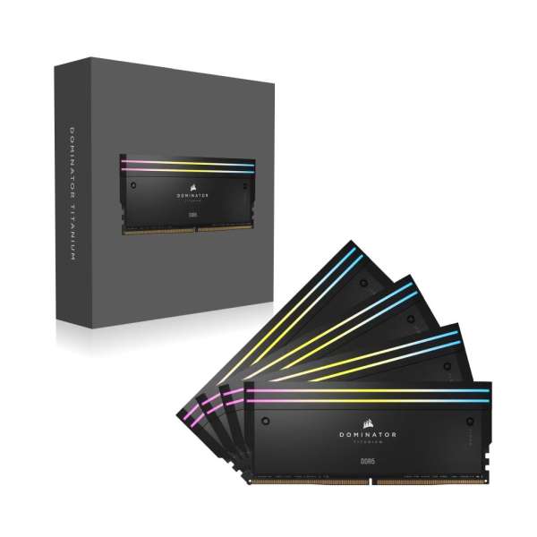 Corsair 64GB DDR5 6400MHz Kit(4x16GB) Dominator Titanium RGB