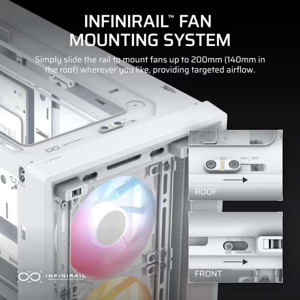 Corsair Frame 4000D RS ARGB Tempered Glass White