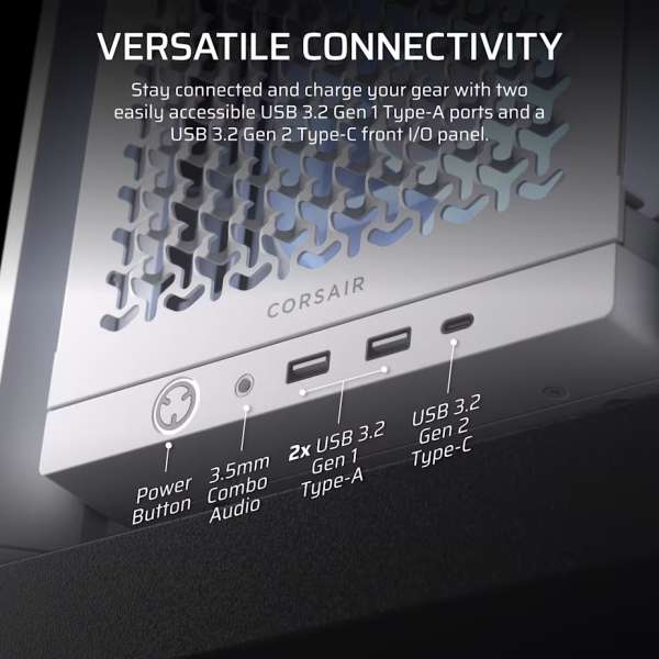 Corsair Frame 4000D RS ARGB Tempered Glass White