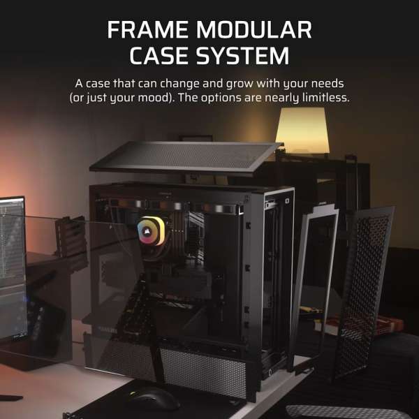 Corsair Frame 4000D Tempered Glass Black