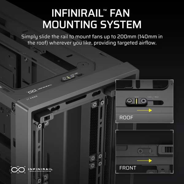 Corsair Frame 4000D Tempered Glass Black