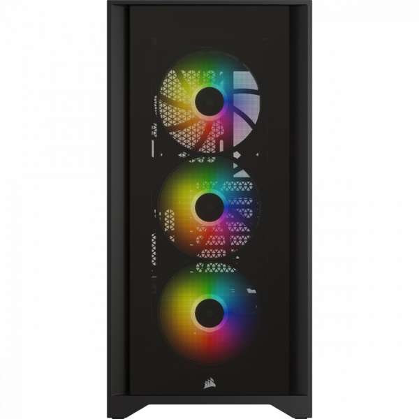 Corsair iCUE 4000X RGB Tempered Glass Black