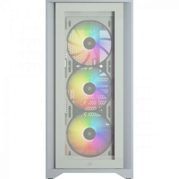 Corsair iCUE 4000X RGB Tempered Glass White