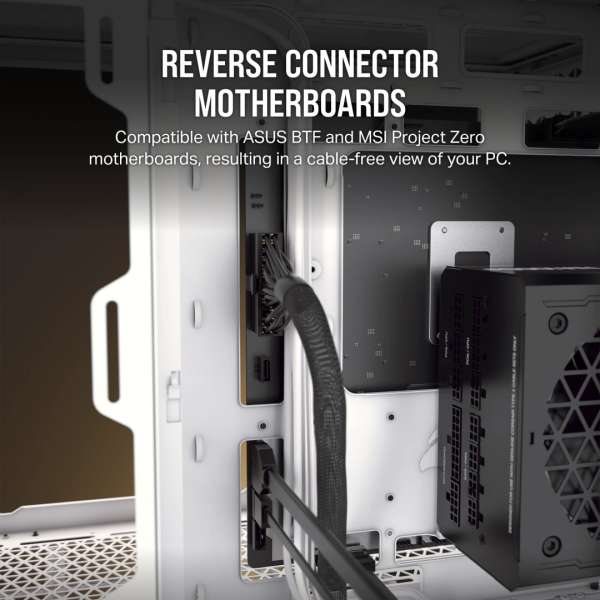 Corsair iCUE LINK 2500X RGB Micro ATX Dual Chamber Tempered Glass White
