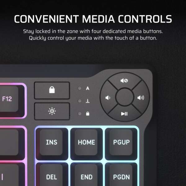 Corsair K55 Core TKL RGB Gaming Keyboard Black US