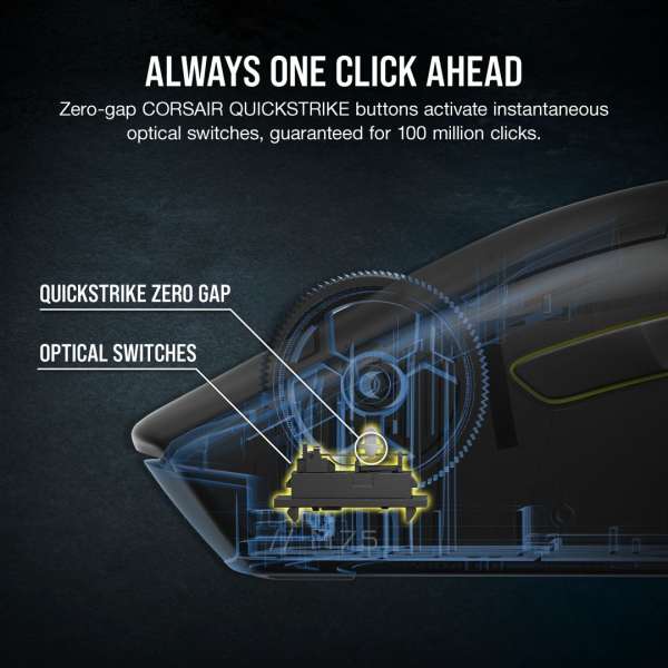 Corsair M75 Gaming Wireless Bluetooth Lightweight RGB Gaming mouse Black