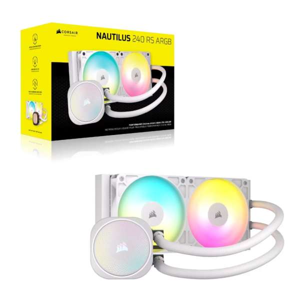 Corsair Nautilus 240 RS ARGB Liquid CPU Cooler White