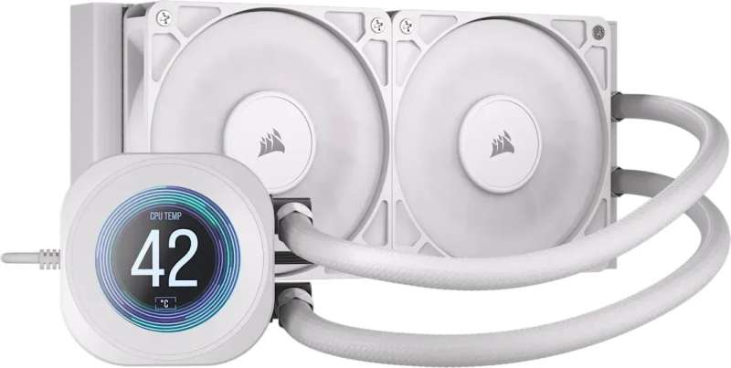 Corsair Nautilus 240 RS LCD Liquid CPU Cooler White