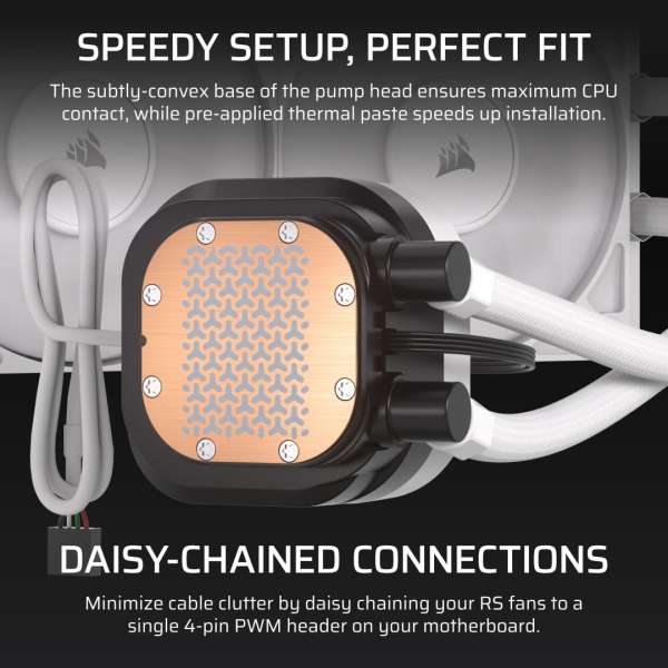 Corsair Nautilus 360 RS LCD Liquid CPU Cooler White