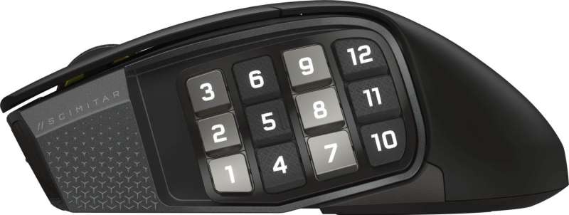 Corsair Scimitar Elite Se Wireless Bluetooth Gaming Mouse Gun Metal