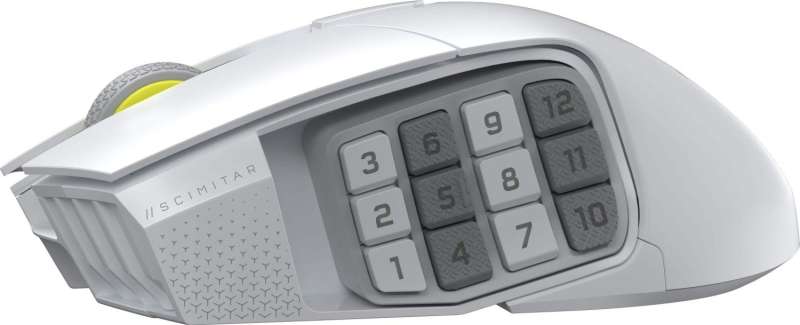 Corsair Scimitar Elite Se Wireless Bluetooth Gaming Mouse White