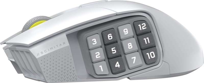 Corsair Scimitar Elite Se Wireless Bluetooth Gaming Mouse White