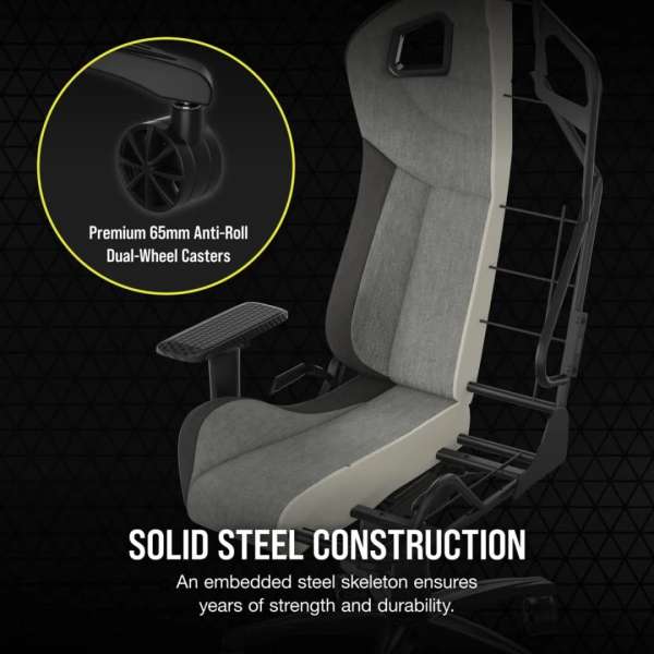 Corsair T3 Rush (2023) Gaming Chair Grey/Charcoal