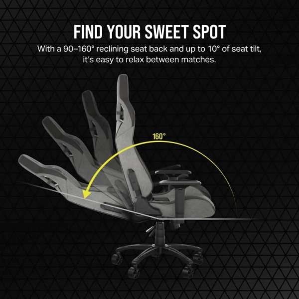 Corsair T3 Rush (2023) Gaming Chair Grey/Charcoal