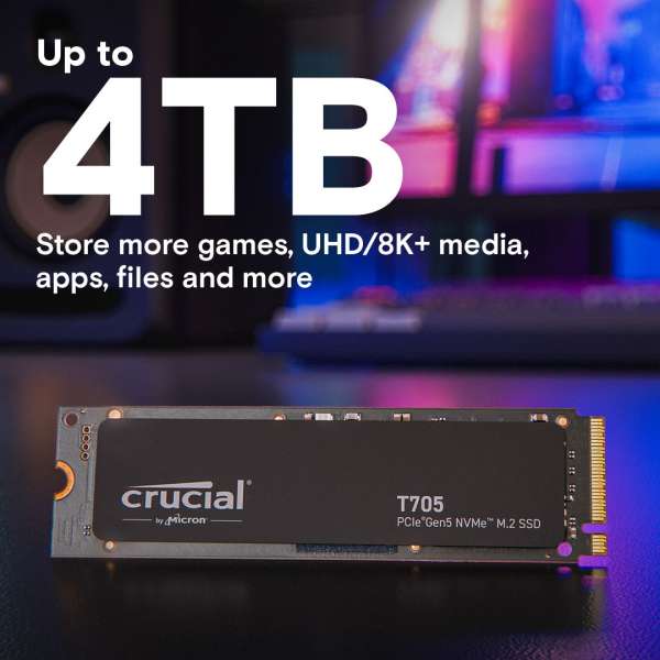 Crucial 4TB M.2 2280 NVMe T705