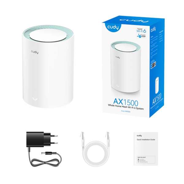 Cudy M1500 AX1500 Whole Home Mesh WiFi System (1-Pack)