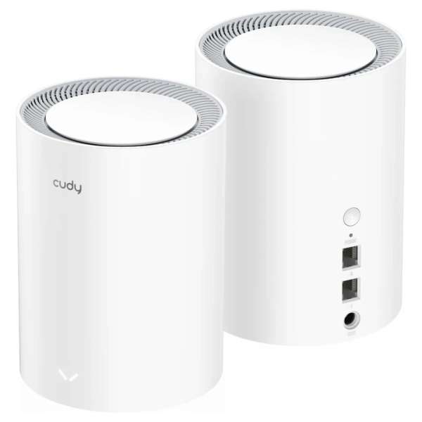 Cudy M3000 AX3000 2.5G Dual Band Wi-Fi 6 Mesh System White (2-pack)