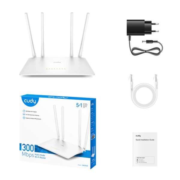 Cudy WR300S 300 Mbps Multi-Mode Wi-Fi Router