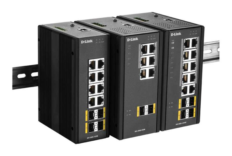 D-Link DIS‑300G‑14PSW Industrial Gigabit Managed PoE Switch with SFP slots