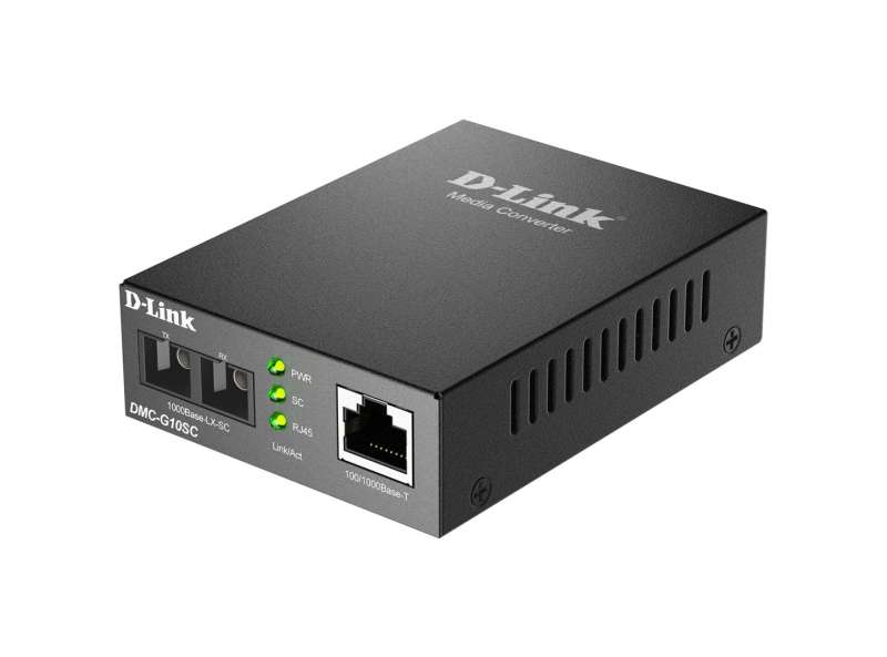 D-Link DMC-G10SC 100/1000Base-T to 1000Base-LX SC Single-Mode Media Converter