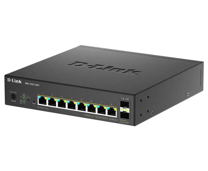 D-Link DMS-1250-10SPL 8-Port Multi-Gigabit Smart Managed Switch