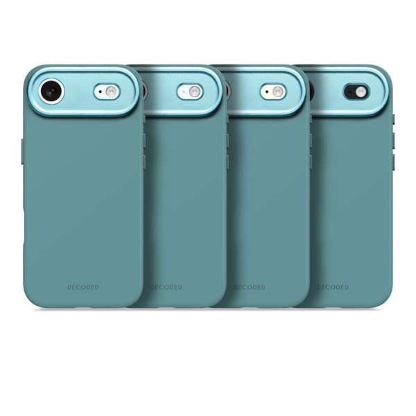 Decoded AntiMicrobial Silicone Backcover for iPhone 17 Air Retro Blue