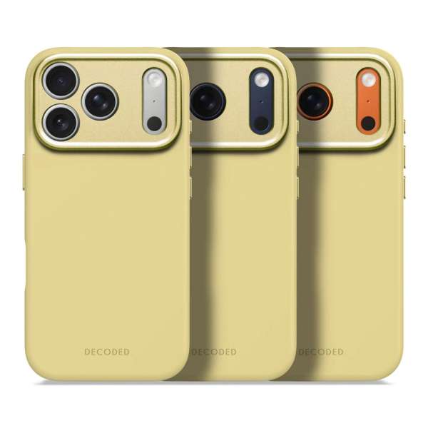 Decoded AntiMicrobial Silicone Backcover for iPhone 17 Pro Yuma Yellow