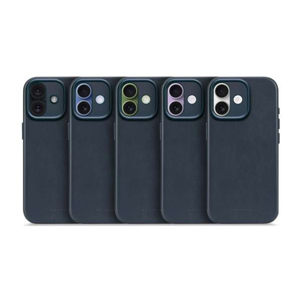 Decoded Leather Backcover for iPhone 17 Navy Shadow