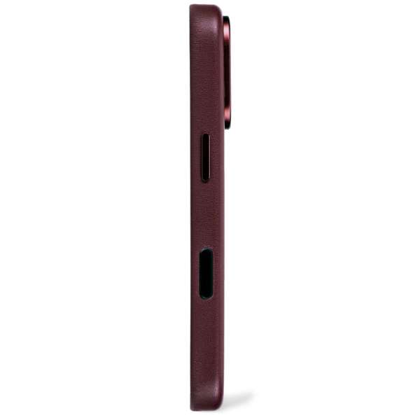 Decoded Leather Backcover for iPhone 17 Pro Max Dark Ruby