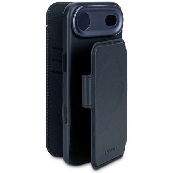 Decoded Leather Detachable Wallet for iPhone 17 Air Navy Shadow