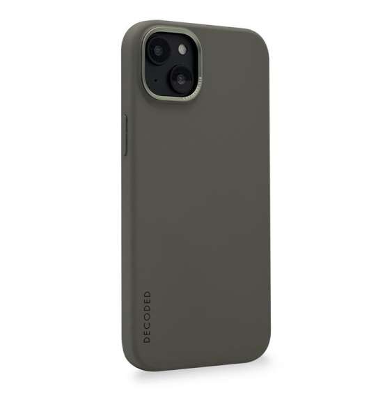 Decoded Silicone BackCover, olive - iPhone 14 Plus