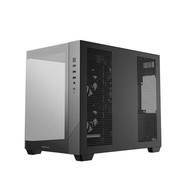 DeepCool CG330 3F Tempered Glass Black