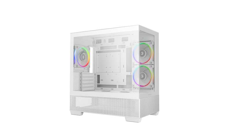 DeepCool CG380 3F WH Tempered Glass White