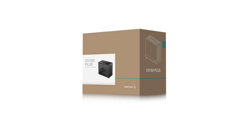DeepCool CH160 Plus Tempered Glass Black
