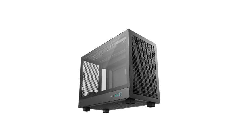 DeepCool CH160 Plus Tempered Glass Black