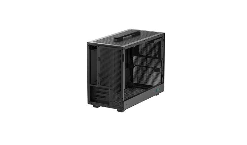 DeepCool CH160 Plus Tempered Glass Black