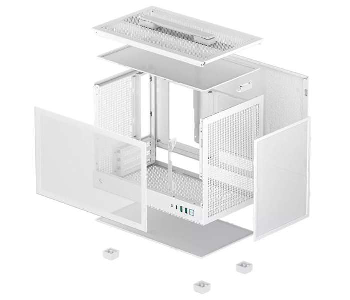 DeepCool CH160 Tempered Glass White