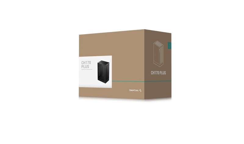DeepCool CH170 Plus Tempered Glass Black