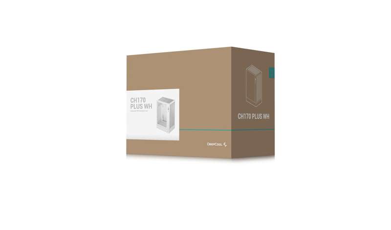 DeepCool CH170 Plus Tempered Glass White