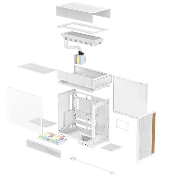DeepCool CL6600 Tempered Glass White