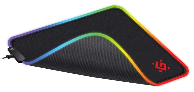 Defender Black L Light Gaming Egérpad Black