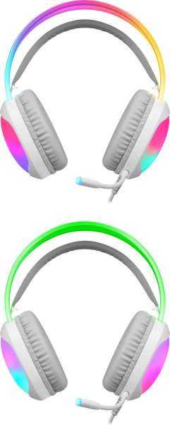 Defender Eclipse RGB Gaming Headset White