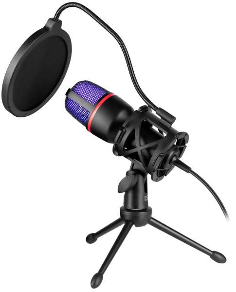 Defender Forte GMC 300 Gaming stream Microphone Black